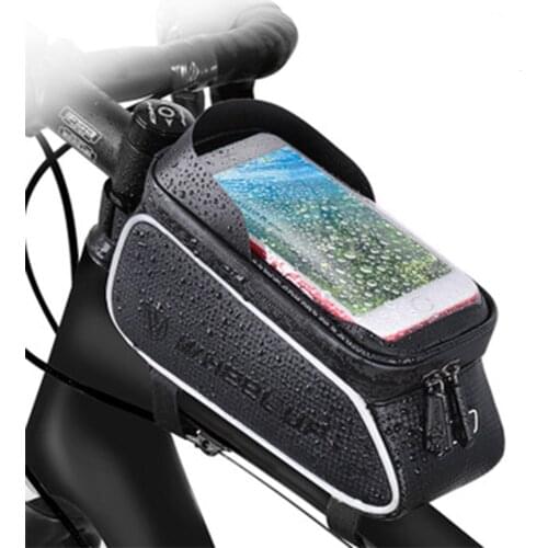 6.0inch Rainproof Bike Bag Handlebar Frame Front Top Tube Cycling Bag Phone Case Touchscreen Bag MTB Bicycle Accessories XA197A