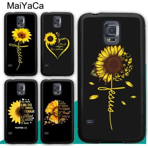 Sunflower Jesus Christ Case For Samsung A21S A20e A71 A51 A10 A40 A50 A70 Galaxy S20 Plus S10 S9 Note 20 Ultra