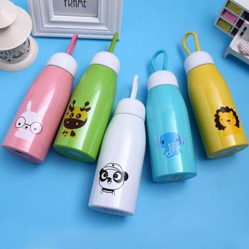 Chinldrens cup, Vacuum stainless steel Belly Cup, 280-500ml vacuum flask cute animal portable bottle