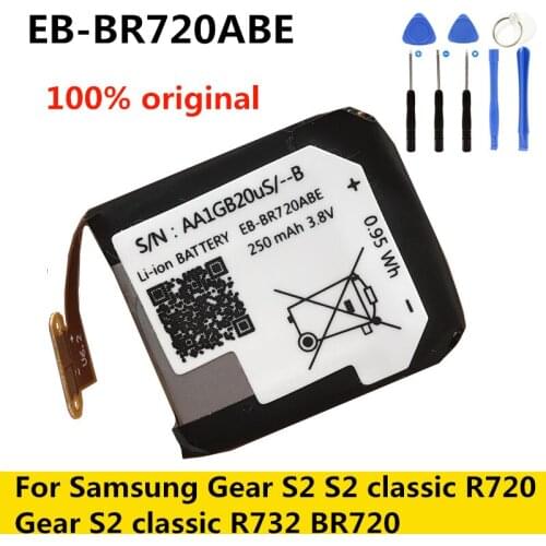 Battery EB-BR720ABE For Samsung Gear S2 S2 classic R720 Gear S2 classic R732 BR720 EB-BR730ABE For Samsung Gear Sport S2 3G R730
