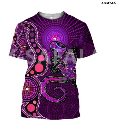 Australia Aboriginal Naidoc Week Kangaroo Art Flag 3D Fashion Over Printed Round Neck 1 T-Shirt Men Women Harajuku Casual Tee
