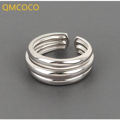 Korean INS Style Minimalist Fashion Trend Cross Wound Multilayer Wire Ring With Open Adjustable Woman Ring Of 2021 New Arrival