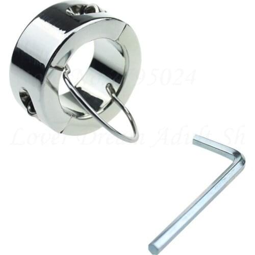 Metal Screw Locking Penis Rings,Scrotum Testicle Stretched Lock,Cock Ring,Cock Clamp, for Male Chastity Device Sex Toys For Men