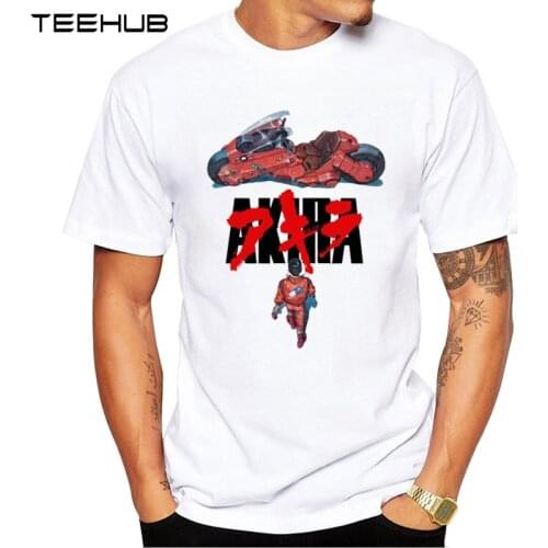 TEEHUB Fashion Akira Design Men T-Shirt Synthwave Akira Printed Tee Shirt Short Sleeve Funny Geek Tops Cool Classic T Shirts