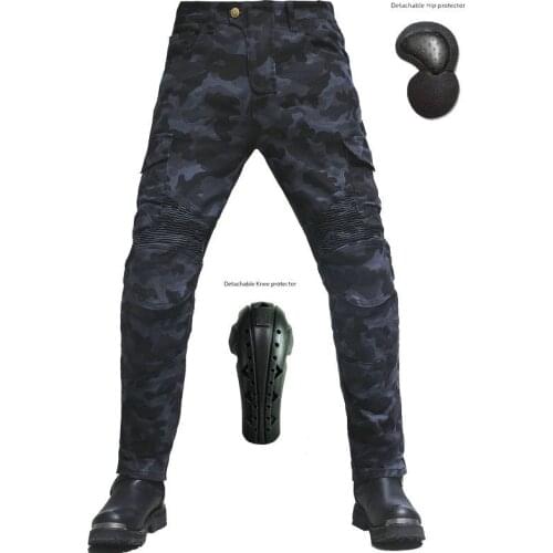 Motorcycle Casual Pants Motorcycle Pants Shockproof Knee Pads Army Green Camouflage Pants Carbon Black Camouflage Pants