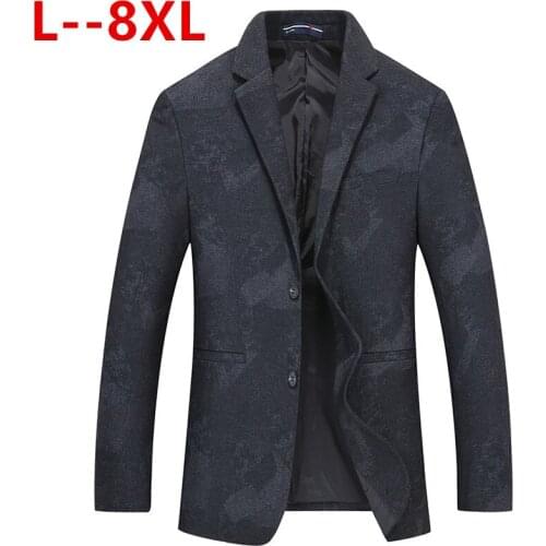 10XL 8XL Korean Men Blazer Casual Slim Fit Office Suit Autumn Winter Jacket Coat Formal Masculina Blazer Mens Business Blazers