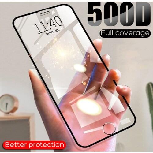 Full cover for iphone X XR XS max 7 8 plus 11 pro max protective film tempered glass phone screen protector on glass smartphone