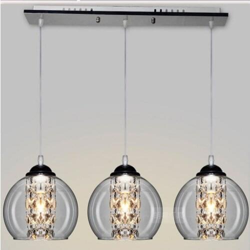 Post-modern Creative DIY Glass Led E27 Pendant Light For Living Room Bedroom Dining Room