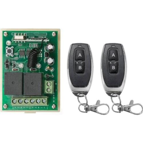 DC 12V 10A relay 2 channel Radio RF Wireless remote control switch lamp/ lighting/LED switch 433.92 mhz