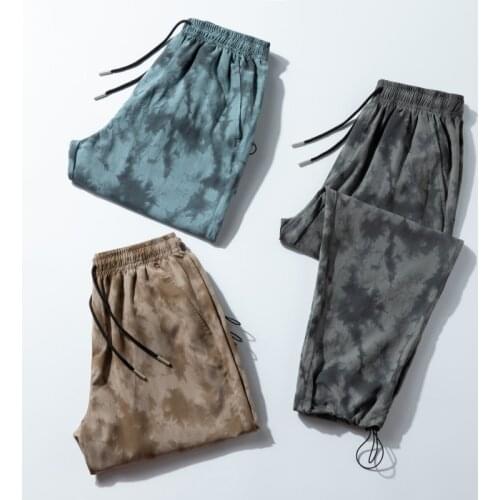 Trend Camouflage Jogger Pants Men Street Streetwear For Tie Dye Skateboard Jogger Men Fashion High Street Hip Hop Beam Feet Pant