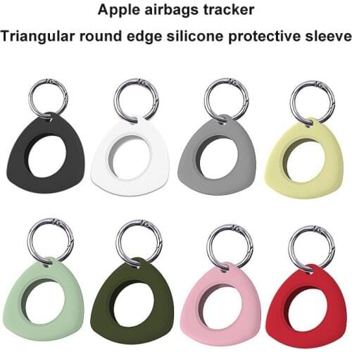 Pet Silicone Airtag Case For Apple Airtag Trackers Protective Sleeve Anti-loss Soft Cover For Airtags Locator Anti-lost Keychain