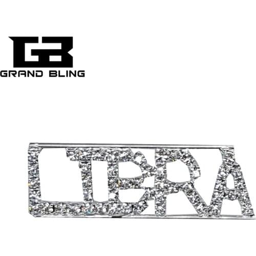 Constellation Theme Crystal Brooch Jewelry "Libra" Lapel Pin Gift