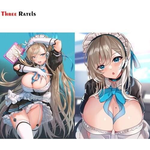 Three Ratels A606 Asuna Blue Archive For Skateboard Fridge Guitar Laptop Motorcycle Travel Luggage Cartoon Graffiti Stickers