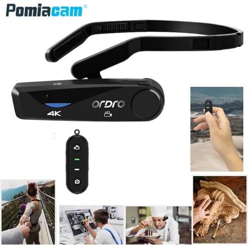 Video Camera Digital Camcorder Full HD ORDRO EP6 Wearable Camara , for Vlog youtube