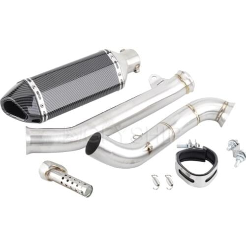 For Husqvarna 701 Vitpilen 2018-2020 Svartpilen 701 Escape Slip-on Motorcycle Exhaust Muffler With Mid Link Pipe And Decat Pipe