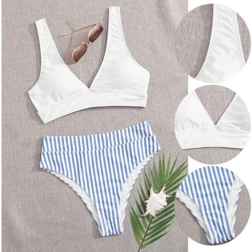 Sagace womens sexy solid two breasted Bikini Swimsuit three point swimsuit hot spring swimsuit женская одежда2021