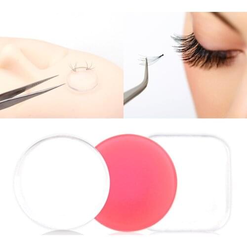 10Pcs Long Eyelashes For Extension Lashes Pads Individual Volume Lashes Grafting Makeup Tool Reuseable Lash Stands Holder Pad