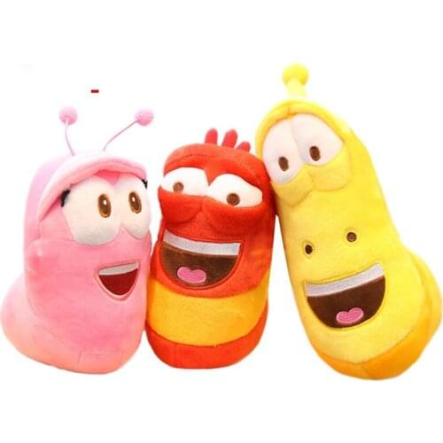 3pcs/lot Korean Anime Fun Insect Slug Creative Larva Plush Toys Cute Stuffed Worm Dolls for Children Birthday Gift Hobbies