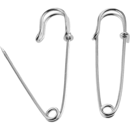 5pcs 100% Stainless Steel Safty Pins Brooches Clasps Nickel-free DIY Tools Jewelry Findings Making Supplies Handmade Wholesale