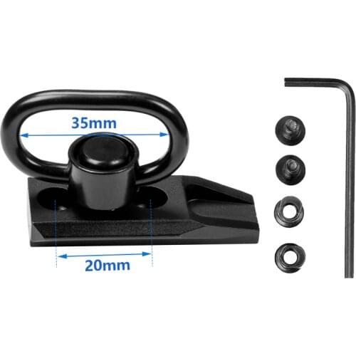 Ar15 Handguard Keymod Modular QD Sling Swivel Tactical Rifle Gun Clasp Sling Swivel Mount For Base Mount Adaptor Rail Attachment