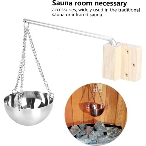 Stainless Steel Sauna Aroma Bowl Cup Sauna Aromatherapy Oil Holder Bowl Oil Cup Essential For Sauna And Spa Dry Steam Room