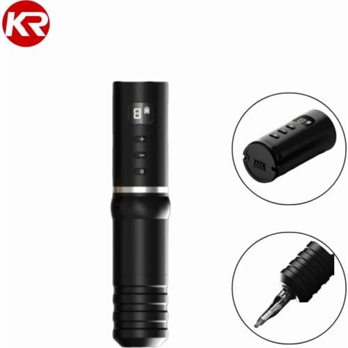 Wireless Tattoo Battery Pen Rotary Machine Gun Japan Coreless Motor Digital Display Tattoo Kit Power Pack Permanent Makeup Pen