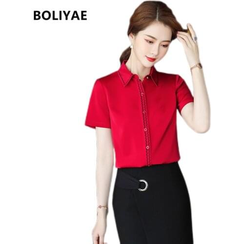 BOLIYAE Short Sleeve Shirts For Women