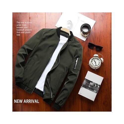 Spring New Mens Bomber Zipper Jacket Male Casual Streetwear Hip Hop Slim Fit Pilot Coat Men Clothing Plus Size 4XL