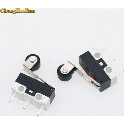 ChengHaoRan 1pcs Mini Micro Limit Switch Roller Lever Arm Microswitch SPDT Sub Miniature 1A 125V AC