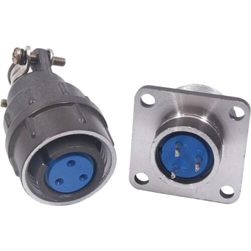 CX16 Waterproof 3Pin 4Pin 5Pin 7Pin 9Pin Female Plug Male Socket Electrical Connector Aviation LED Power Adapter 16mm Hole Size
