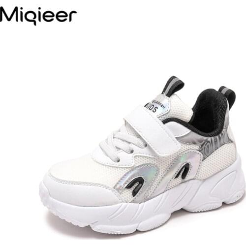 Kids Sneakers Outdoor Running Shoes Boys Mesh Breathable Comfortable Children Trainers Tennis Girls Casual Chunky Sports Shoes