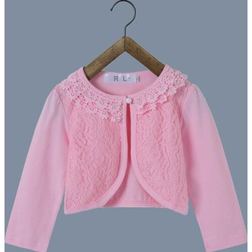 Children Cardigan Girls Shrug Sweater For 1 2 3 4 6 8 10 12 Years Old Children Clothes 2021 Spring Shawl Girls Clothes AKC165001
