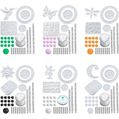 Star Sun Mold Silicone Epoxy Resin Molds with DIY Art Crafts Casting Mold for Hanging Home Decor Pendant Jewelry Making