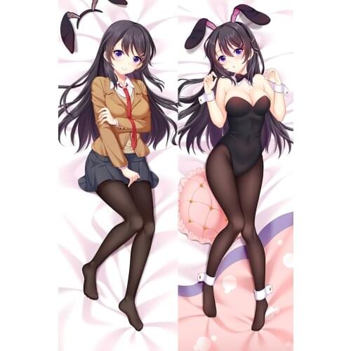 GZMM Anime Rascal Does Not Dream of Bunny Girl Sakurajima Dakimakura Pillow Case Hugging Body Pillowcase Decorative Pillow Cover