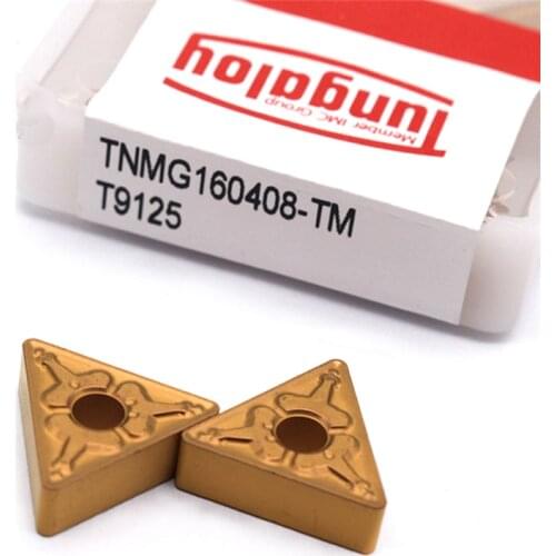Tungaloy TNMG160404 TNMG160408 TM T9125 carbide External turning tool TNMG 160408 Lathe Tools cutter CNC tool free shipping