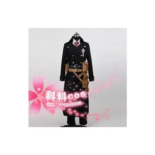 Anime Blue Exorcist Ao no Ekusoshisuto Yukio Okumura Cosplay Costume Coat+Shirt+Pants+Tie+Belt+Bag 11