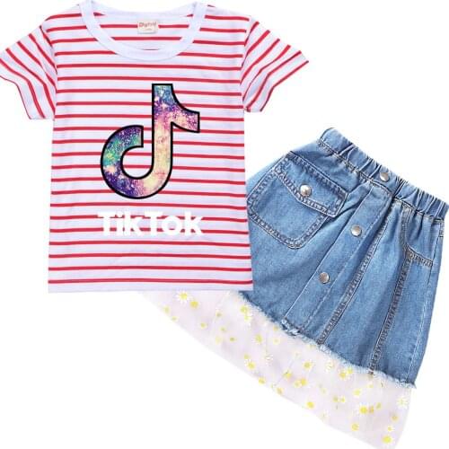 TIK TOK Summer Girl Dress Princess Kids Party Dress Children Christmas Halloween Cosplay Costum Clothes
