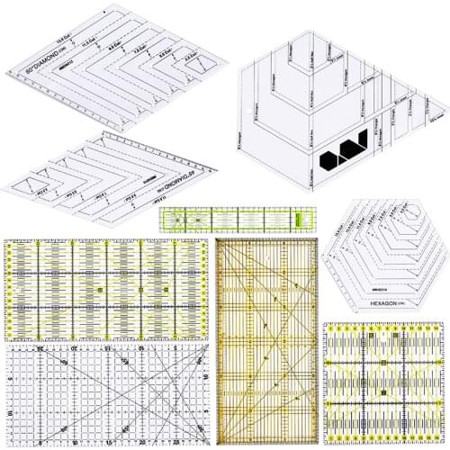 LMDZ 1Pcs Sewing French Curve Ruler Patchwork Aligned Ruler Transparent Drawing Ruler Office School Sewing Measuring Tool