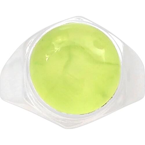 Lovegem Genuine Prehnite Ring 925 Sterling Silver,Size: 8, AR2380