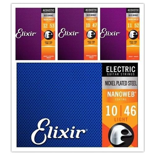 Nanoweb Anti Rust Guitar Strings Electric Acoustic Classic Guitar Strings Ponsphor Bronze Nickel