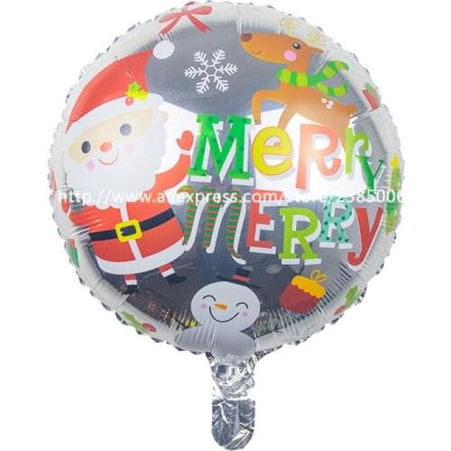 New 50pcs/lot Xmas Christmas balloons Santa Claus balloon holiday birthday party Christmas decorated new year balloons