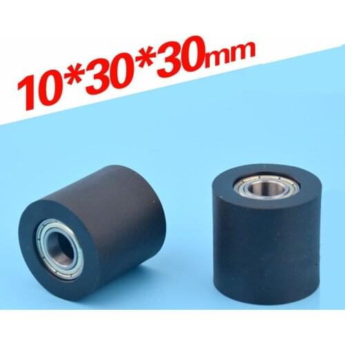 [PU1030-30S]stainless steel high quality low noise tumbling barrel TPU PU ball bearing pulley roller wheels double bearing wheel