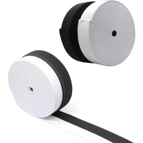 10-60Mm*5 m Black White Elastic Band Rubber Band For Trousers Skirt Belt BagsSewing Outdoor Product Clothing Accessories