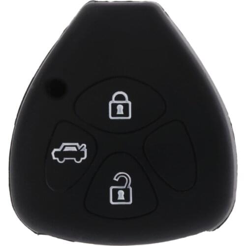 3 Button Silicone Remote Key Cover Fob Case For Toyota Avensis Rav4 Scion