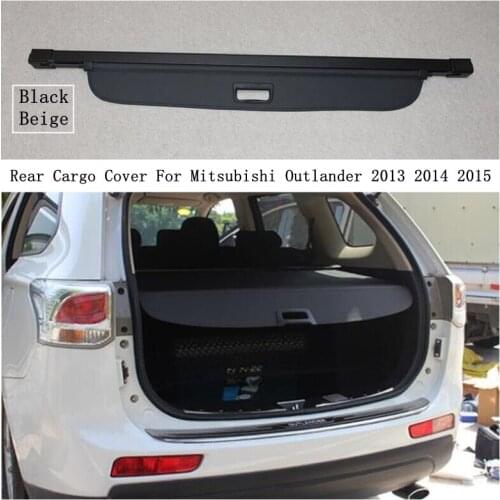 Rear Cargo Cover For Mitsubishi Outlander 2013 2014 2015 Privacy Trunk Screen Security Shield Shade Black Beige Auto Accessories