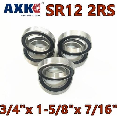 2021 Sale 2pcs Sr12zz Sr12 2rs R12-2rs R12 R12zz R122z Ball Bearing 19.05x41.275x11.112mm Inch Miniature 3/4"x 1-5/8"x 7/16"