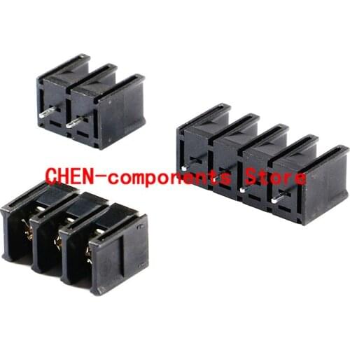 5pcs KF28C-7.62-2P/3P4P straight plug with protective cover 7.62mm pitch fence type terminal middle pin