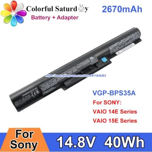 2670mAh VGP-BPS35A Laptop Battery For Sony VAIO SVF153B1YM SVF15218SNB SVF1531C5E SVF1521P2EB SVF154B1EL SVF1521J1EW SVF1521A2E