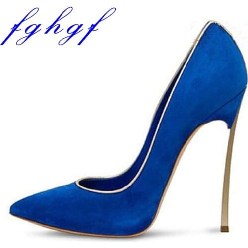 FGHGF new women, high heel pump shoes, sweet free delivery, blue heels, red, black, peach,12 cm toe shoes