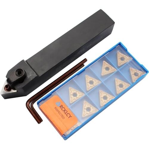 External Turning Tool MTENN1616H16 MTENN2020K16 MTENN2525M16 + TNMG160404 TNMG160408 Carbide Insert CNC Latter Cutter Tools Set
